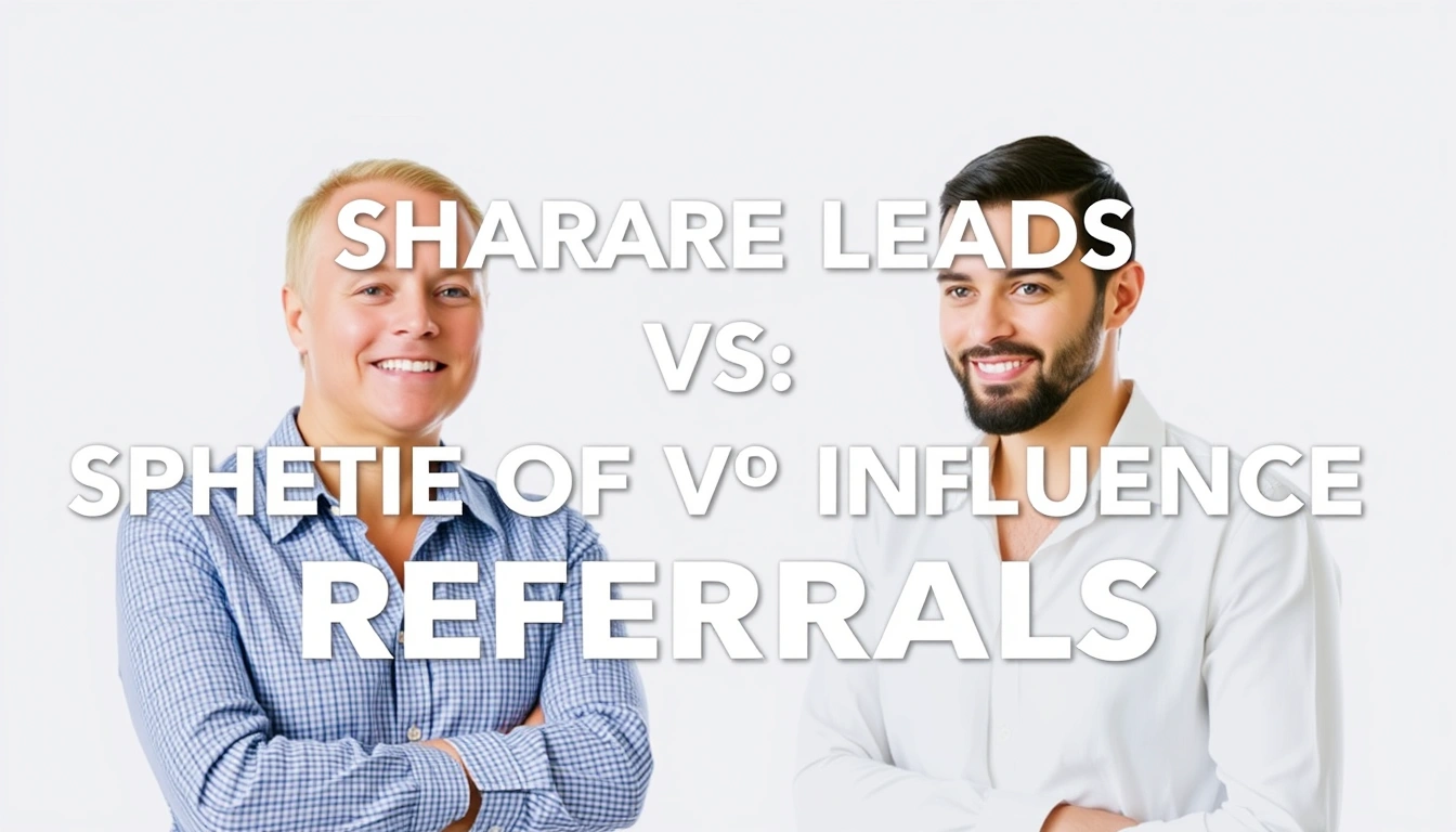 shared leads vs sphere of influence referrals shared leads vs sphere of influence referrals
